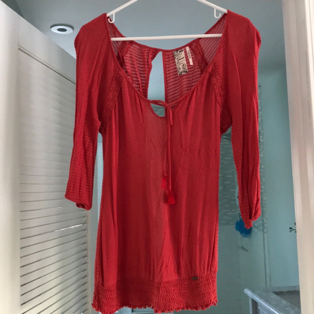 Guess open back top